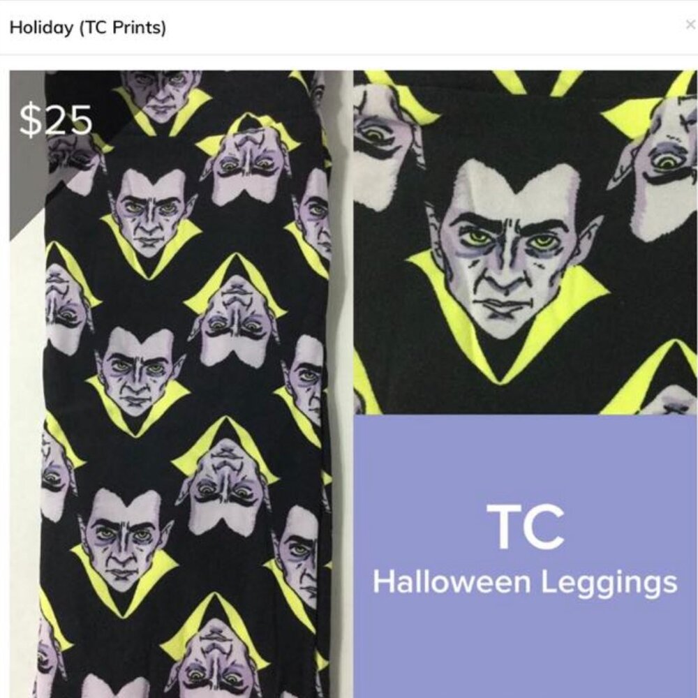 LuLaRoe Halloween leggings TC (sz 12-18) $18 New